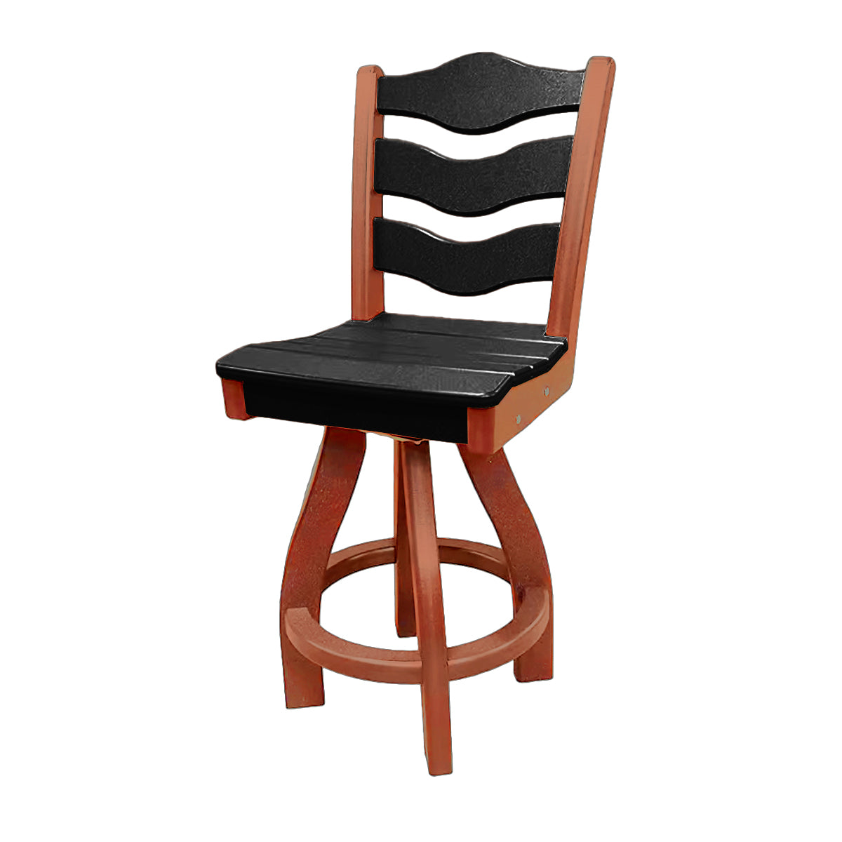 Traditional Counter Height Swivel Armless Chair