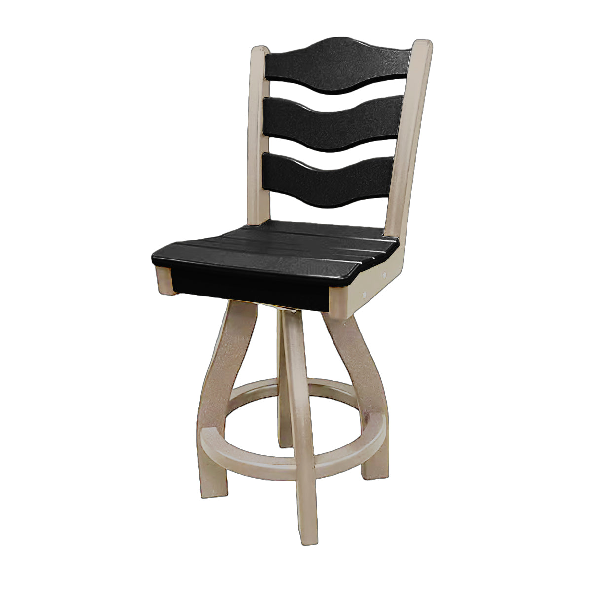 Traditional Counter Height Swivel Armless Chair