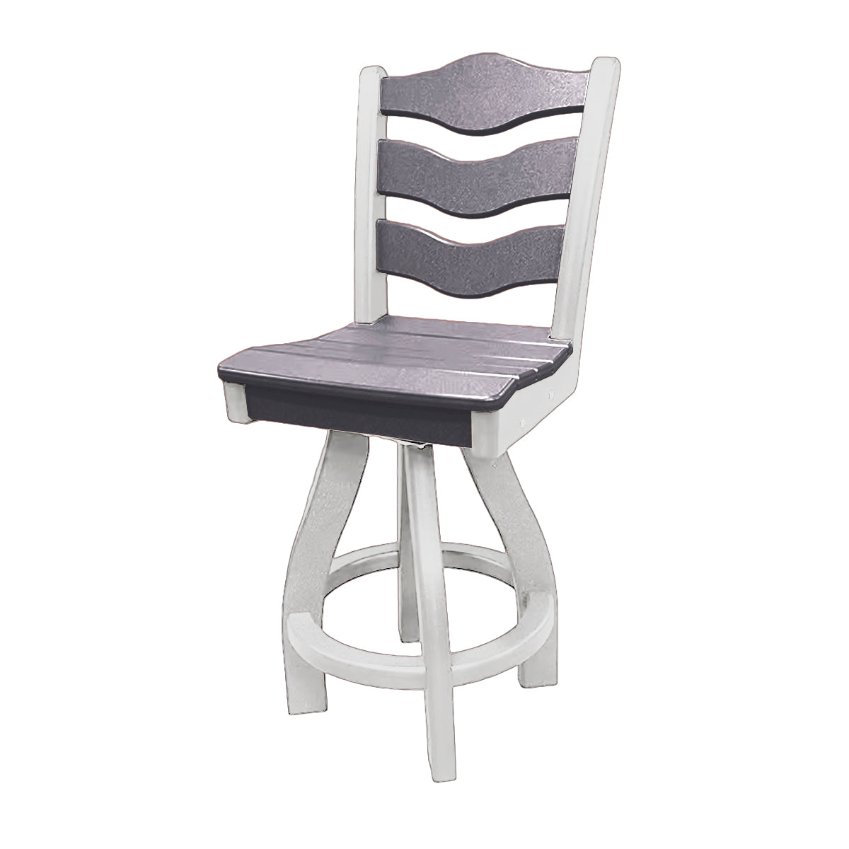 Traditional Counter Height Swivel Armless Chair