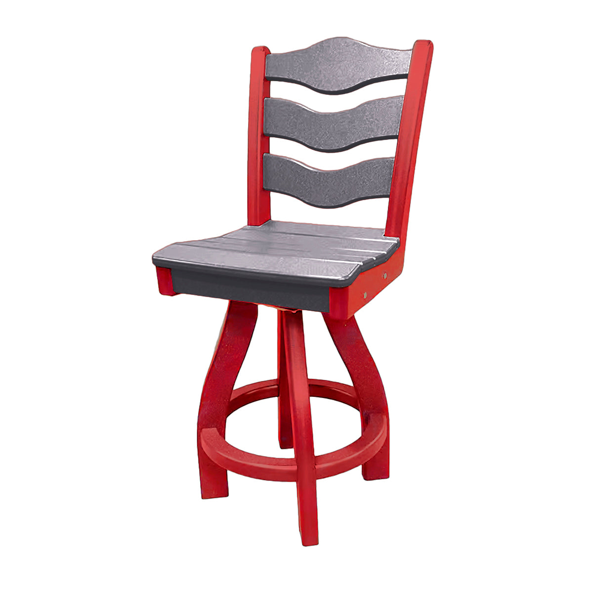 Traditional Counter Height Swivel Armless Chair