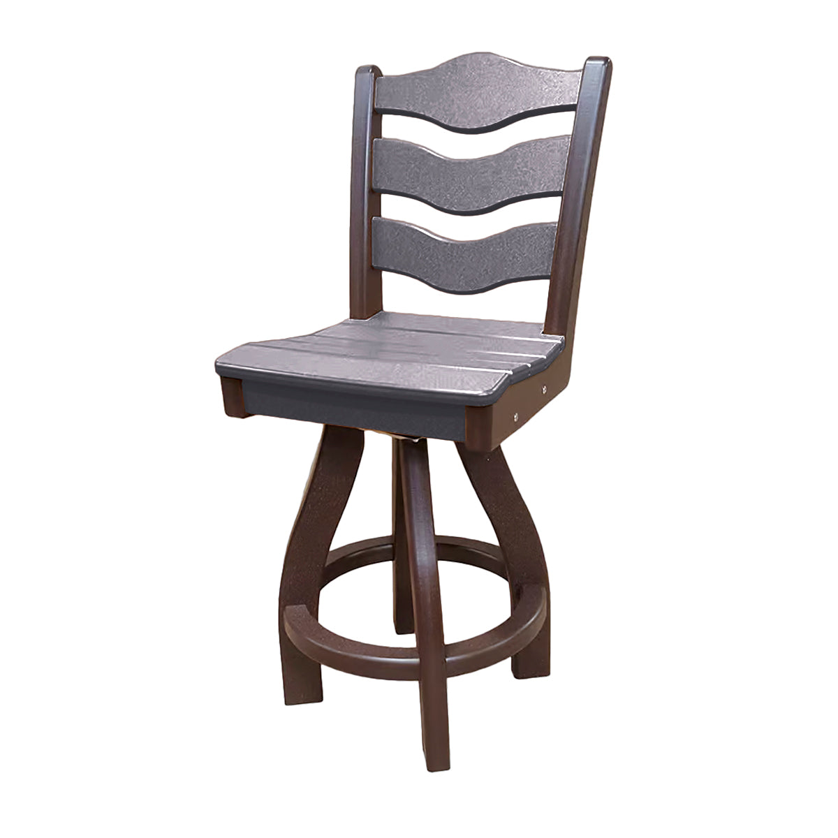 Traditional Counter Height Swivel Armless Chair