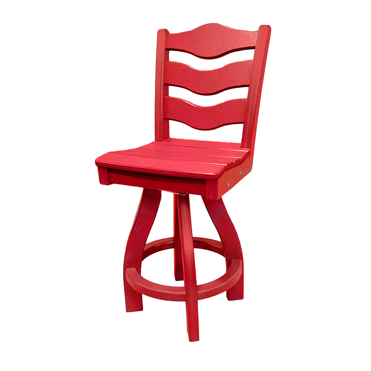 Traditional Counter Height Swivel Armless Chair