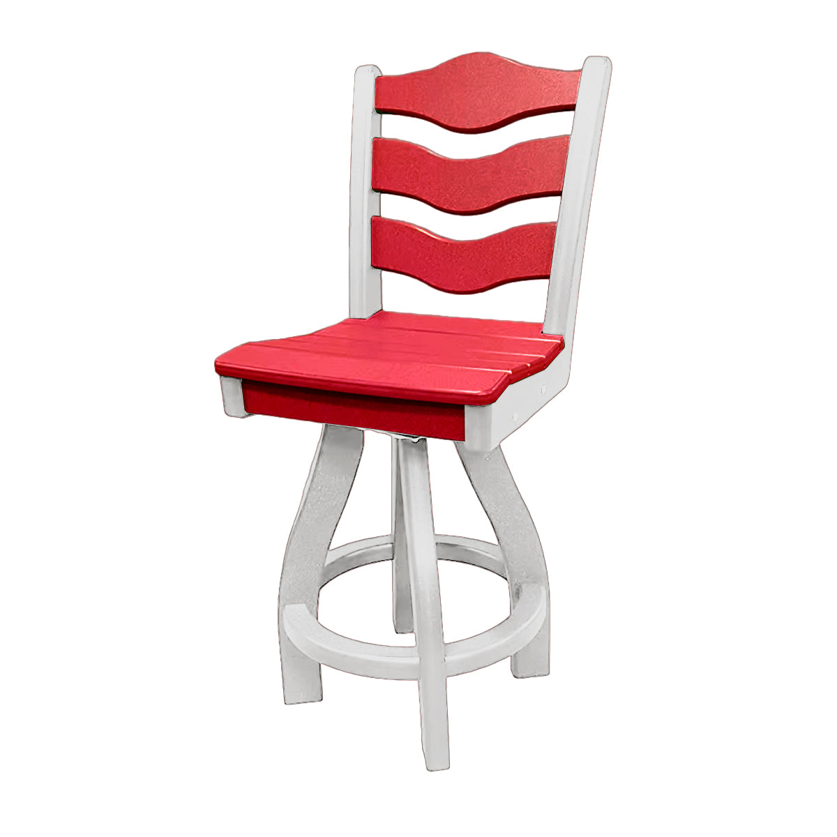 Traditional Counter Height Swivel Armless Chair