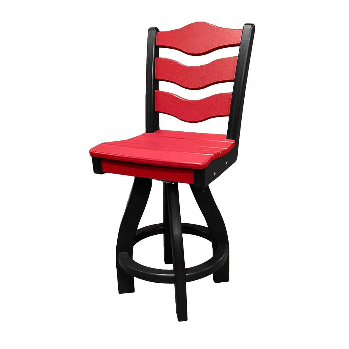 Traditional Counter Height Swivel Armless Chair