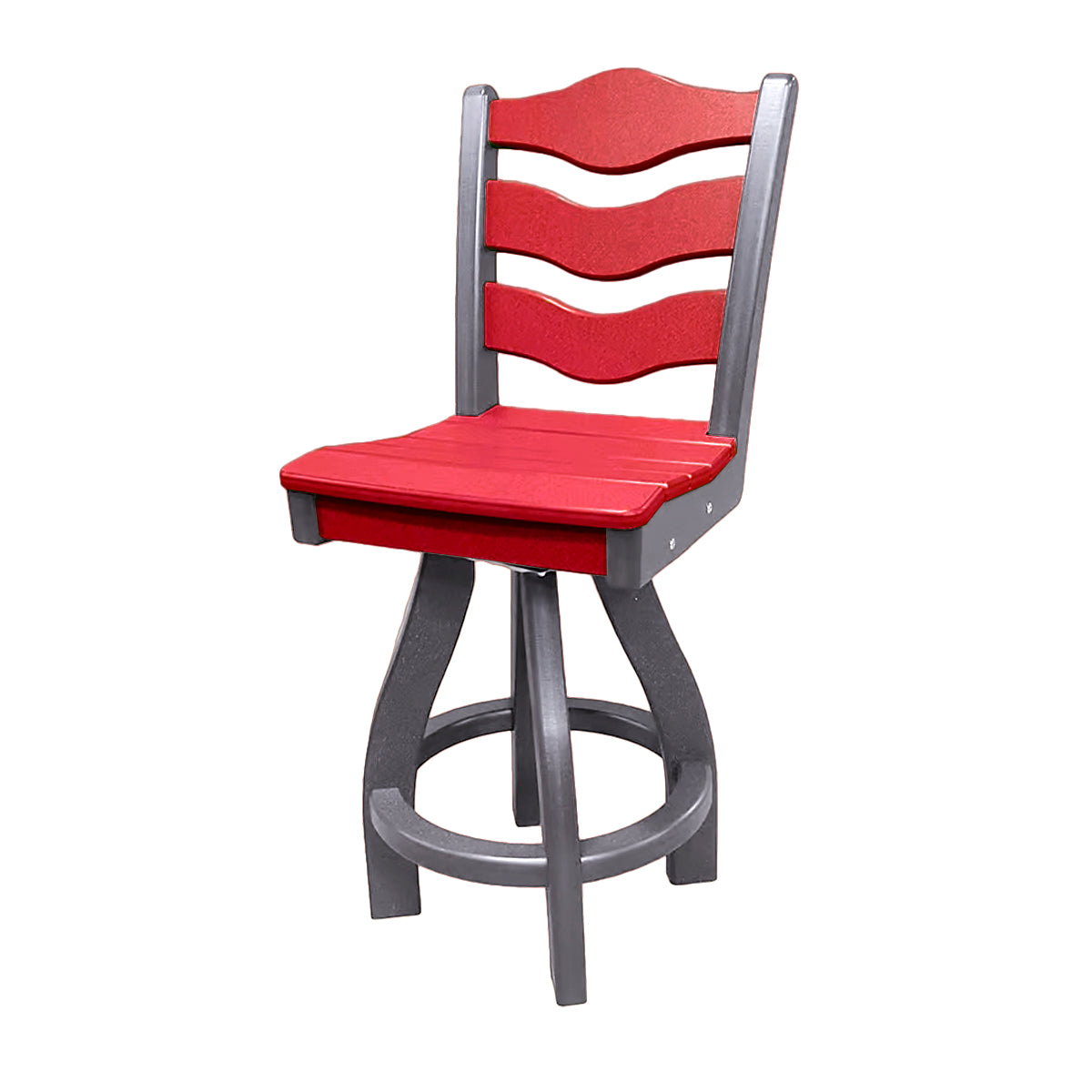 Traditional Counter Height Swivel Armless Chair