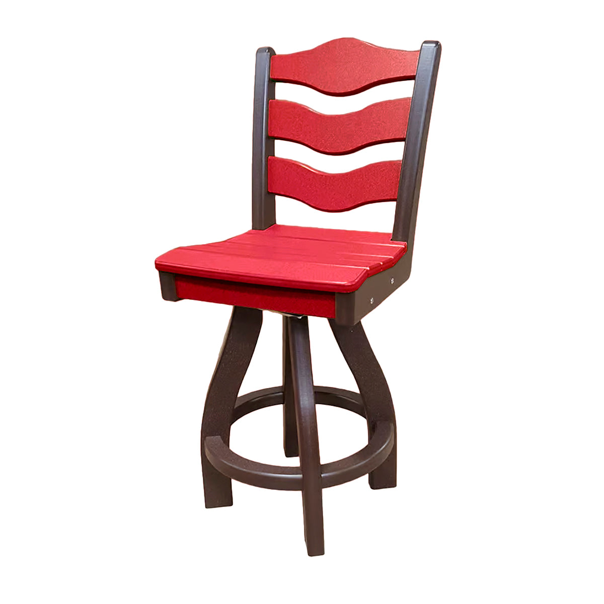 Traditional Counter Height Swivel Armless Chair