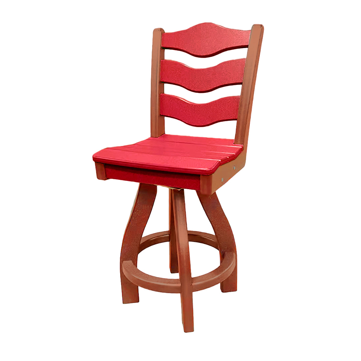 Traditional Counter Height Swivel Armless Chair