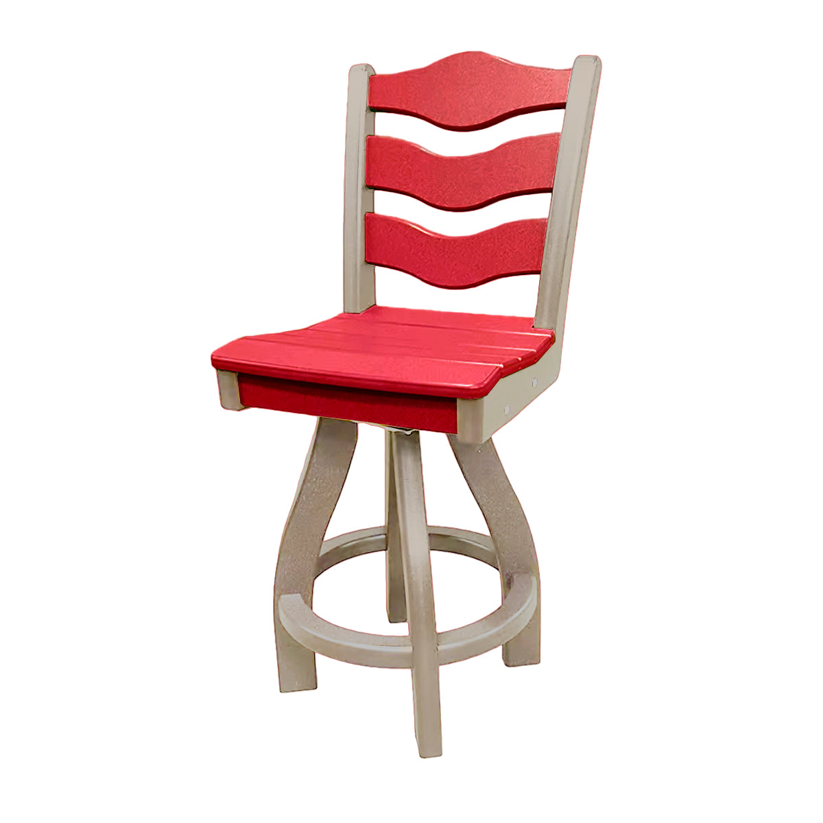 Traditional Counter Height Swivel Armless Chair