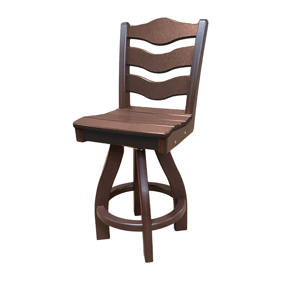 Traditional Counter Height Swivel Armless Chair