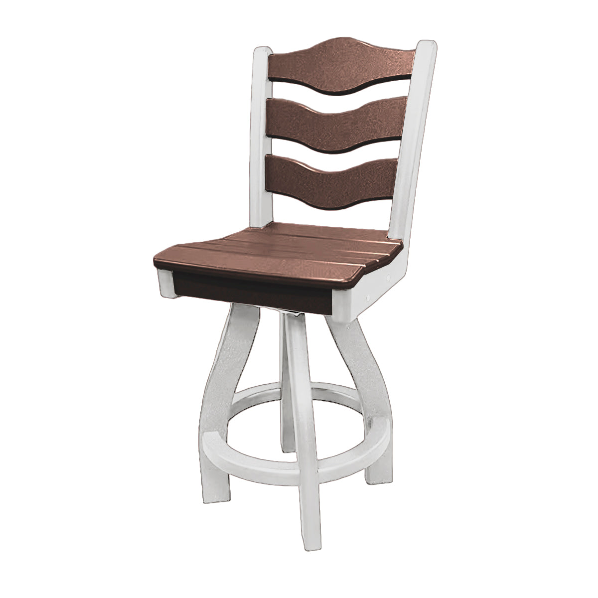 Traditional Counter Height Swivel Armless Chair