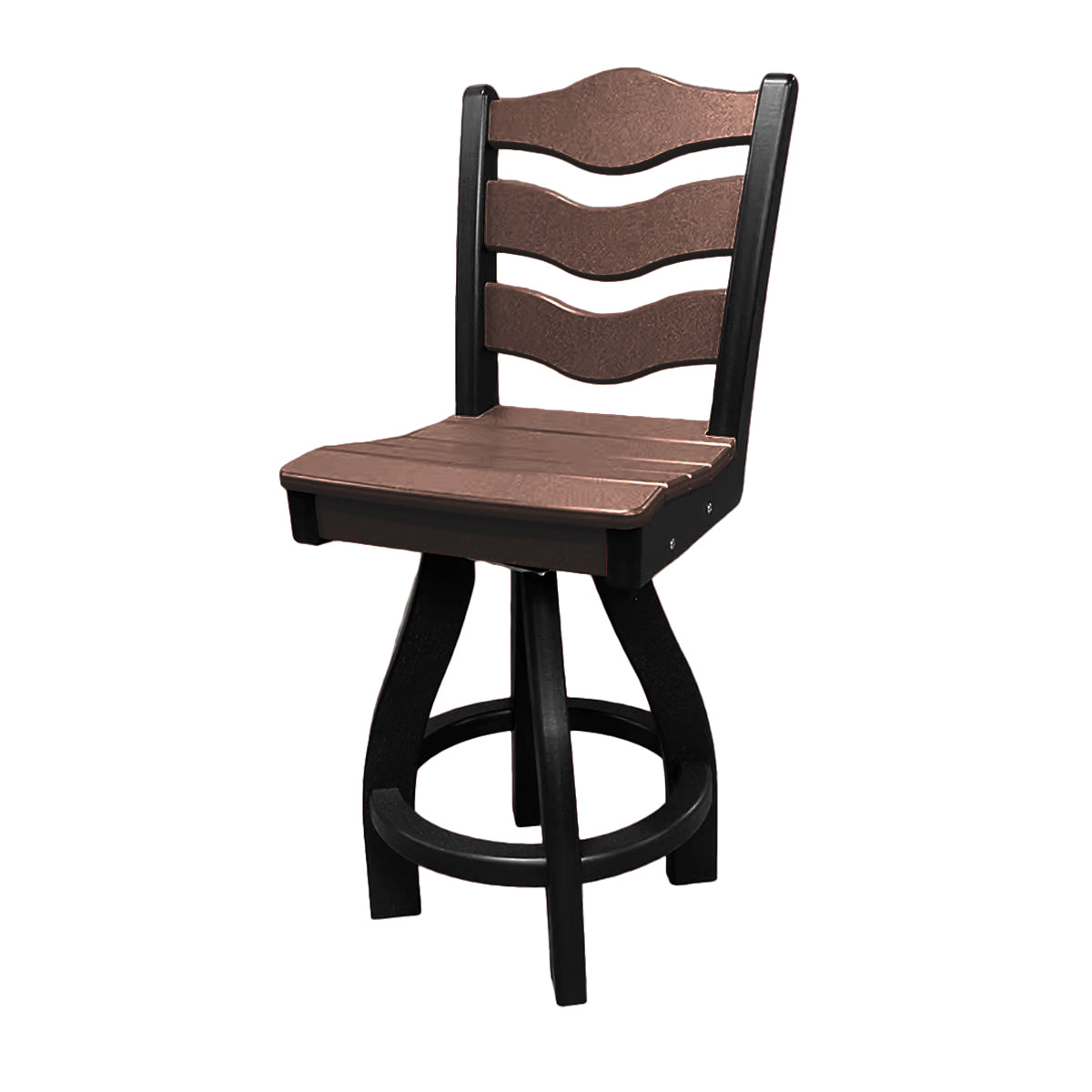 Traditional Counter Height Swivel Armless Chair
