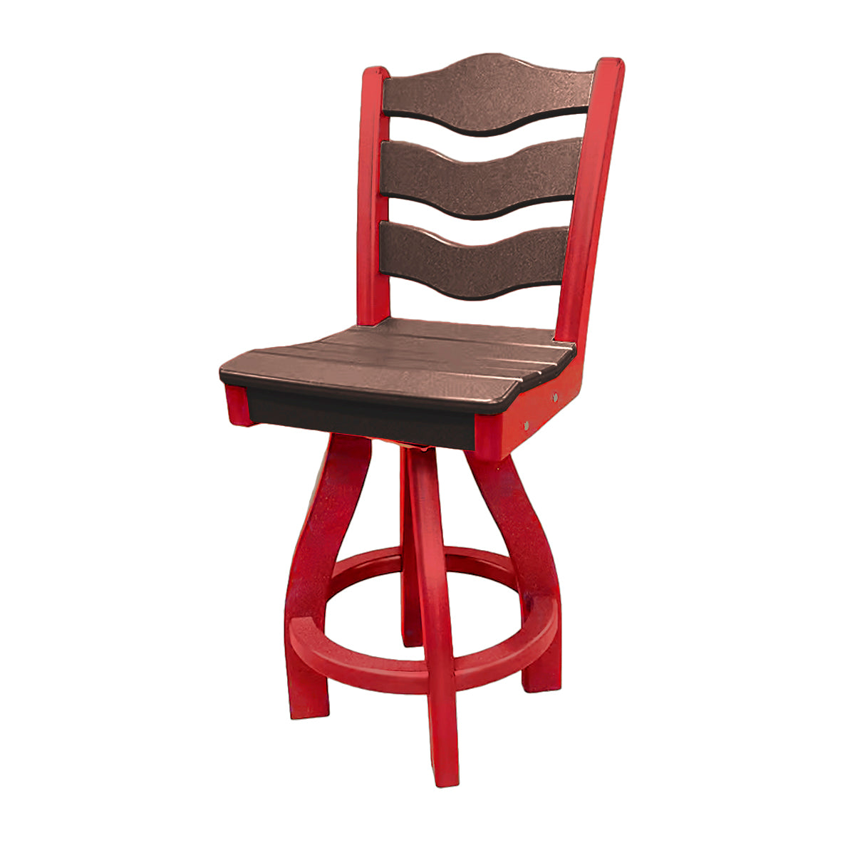 Traditional Counter Height Swivel Armless Chair