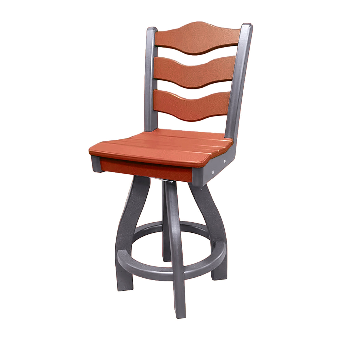 Traditional Counter Height Swivel Armless Chair