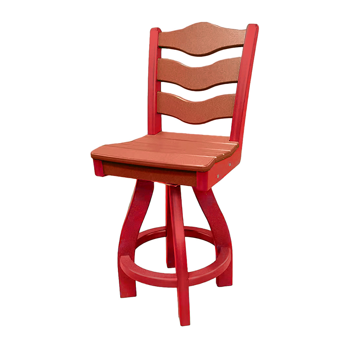 Traditional Counter Height Swivel Armless Chair