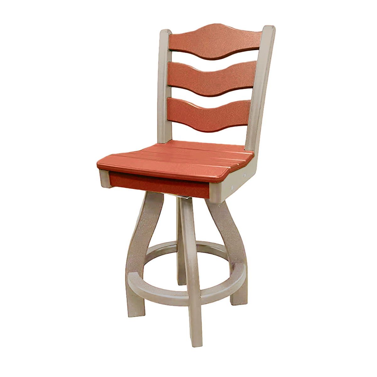 Traditional Counter Height Swivel Armless Chair
