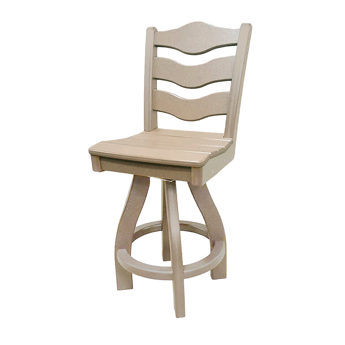 Traditional Counter Height Swivel Armless Chair