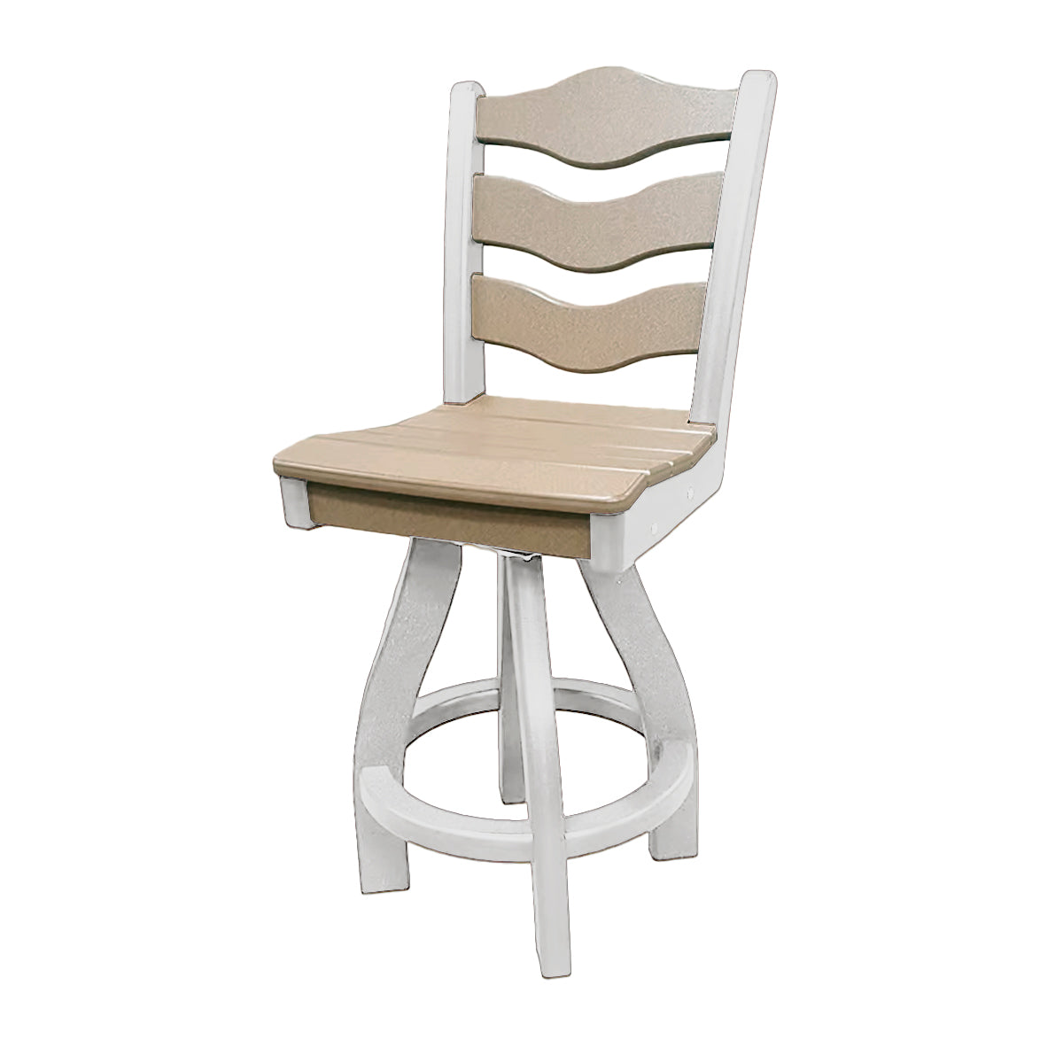 Traditional Counter Height Swivel Armless Chair