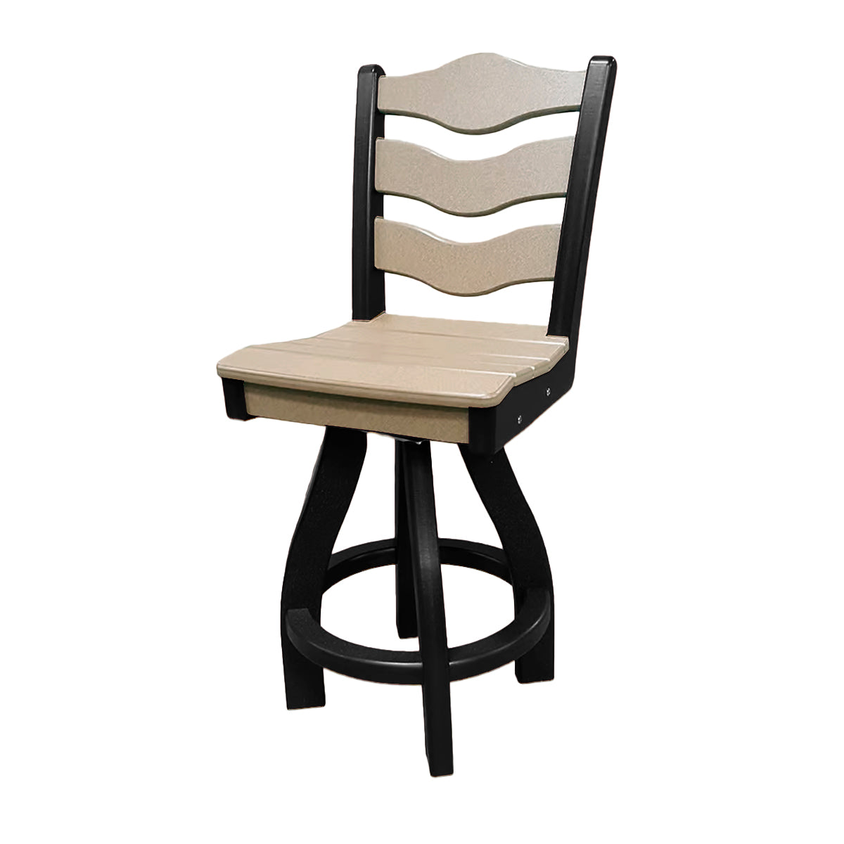 Traditional Counter Height Swivel Armless Chair