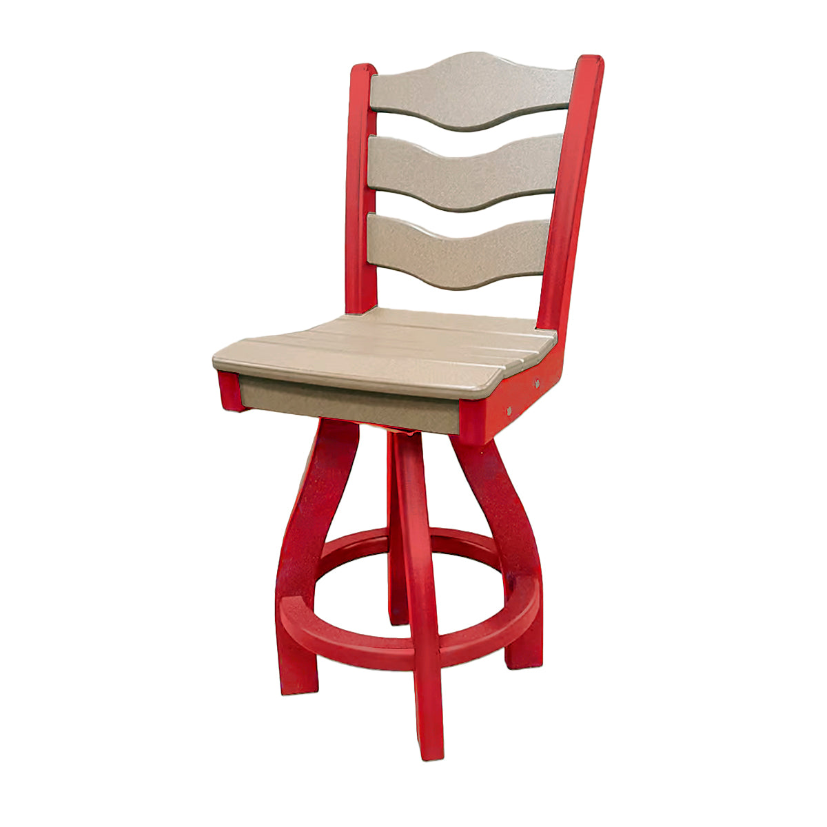 Traditional Counter Height Swivel Armless Chair