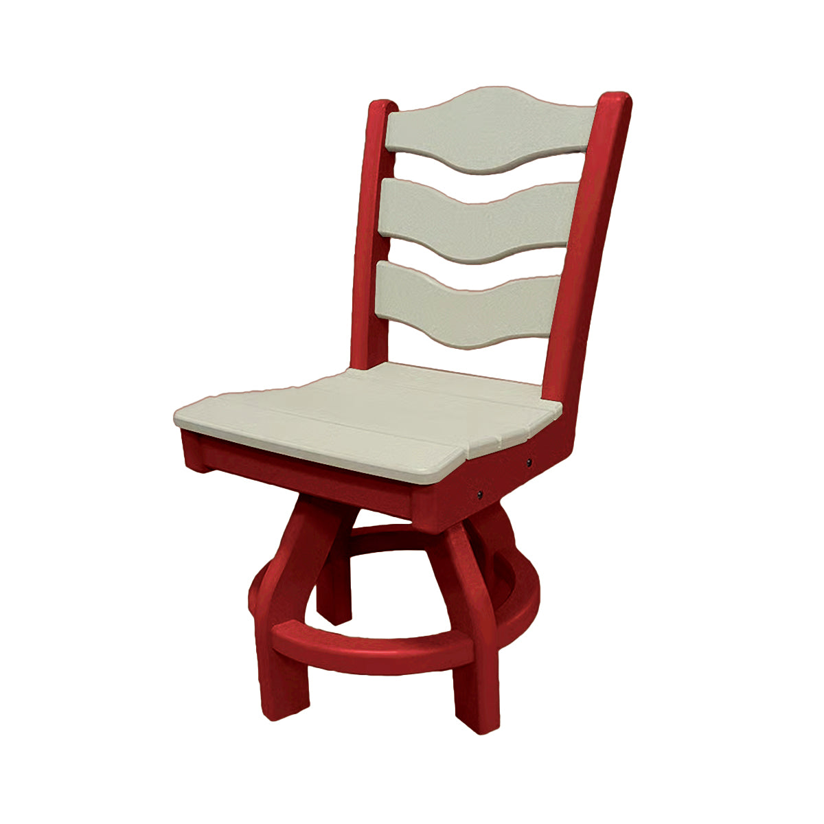 Traditional Dining Height Swivel Armless Chair
