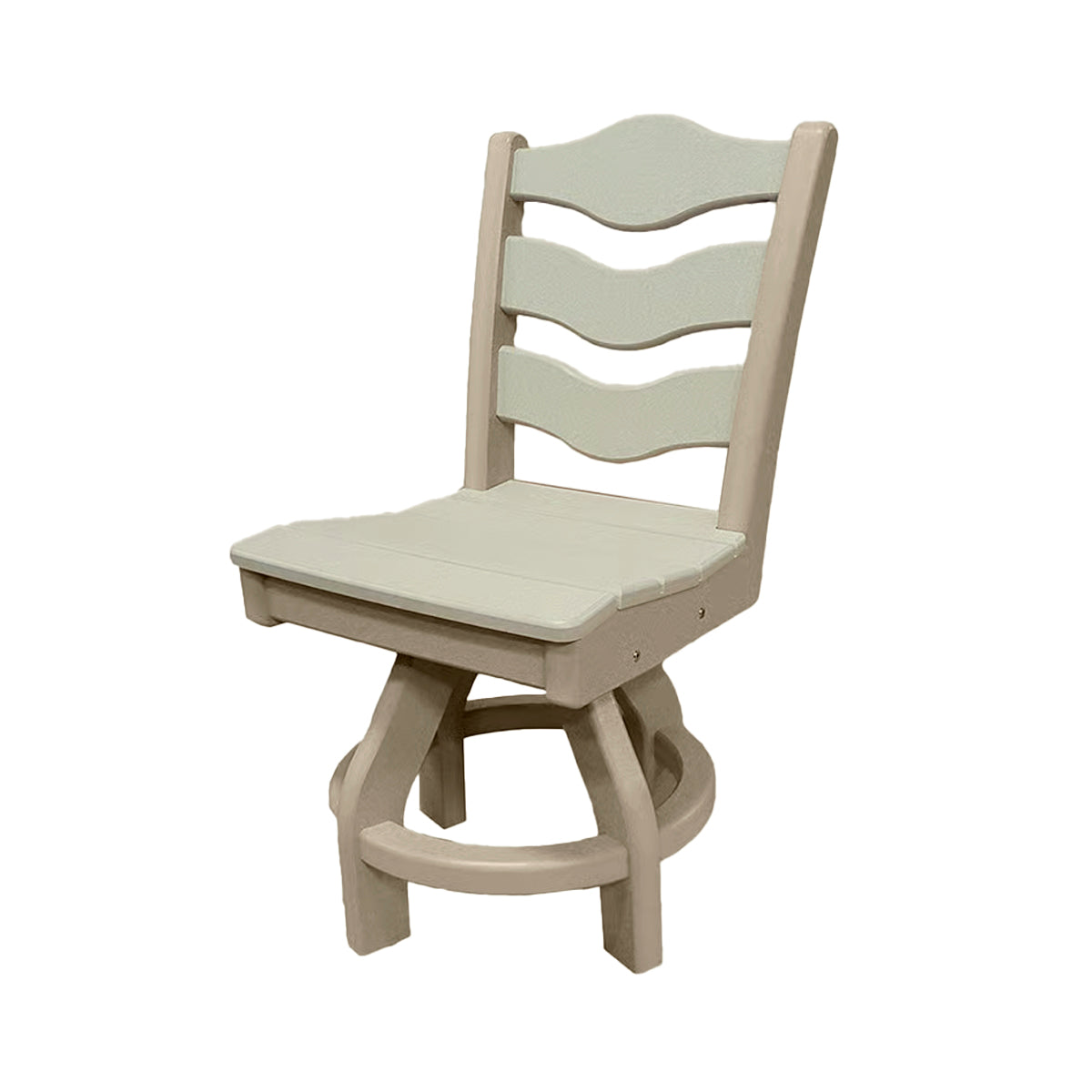 Traditional Dining Height Swivel Armless Chair