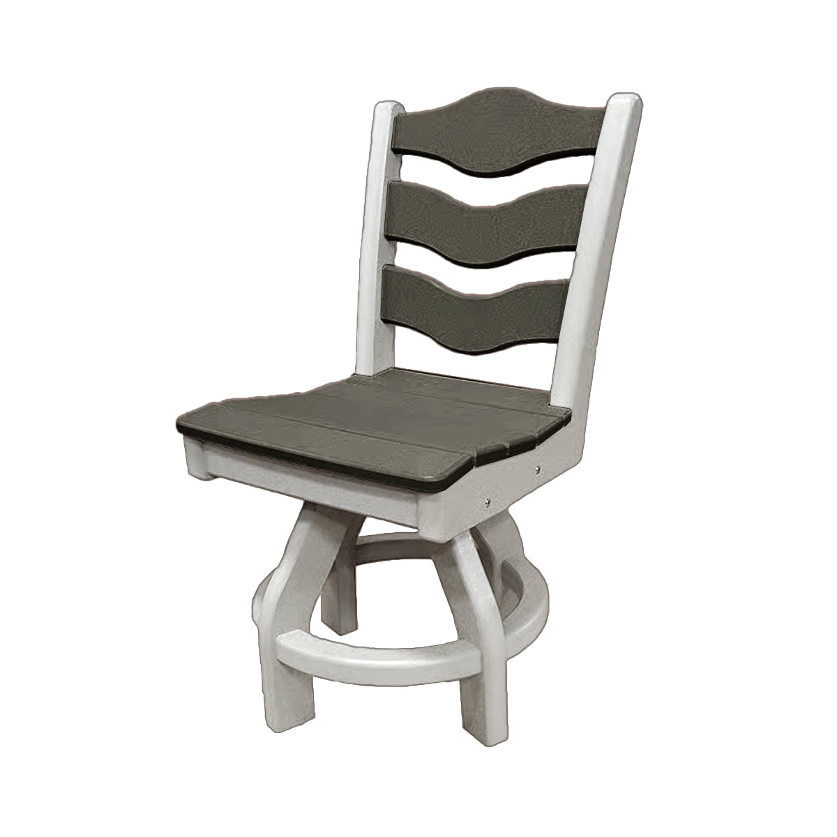 Traditional Dining Height Swivel Armless Chair