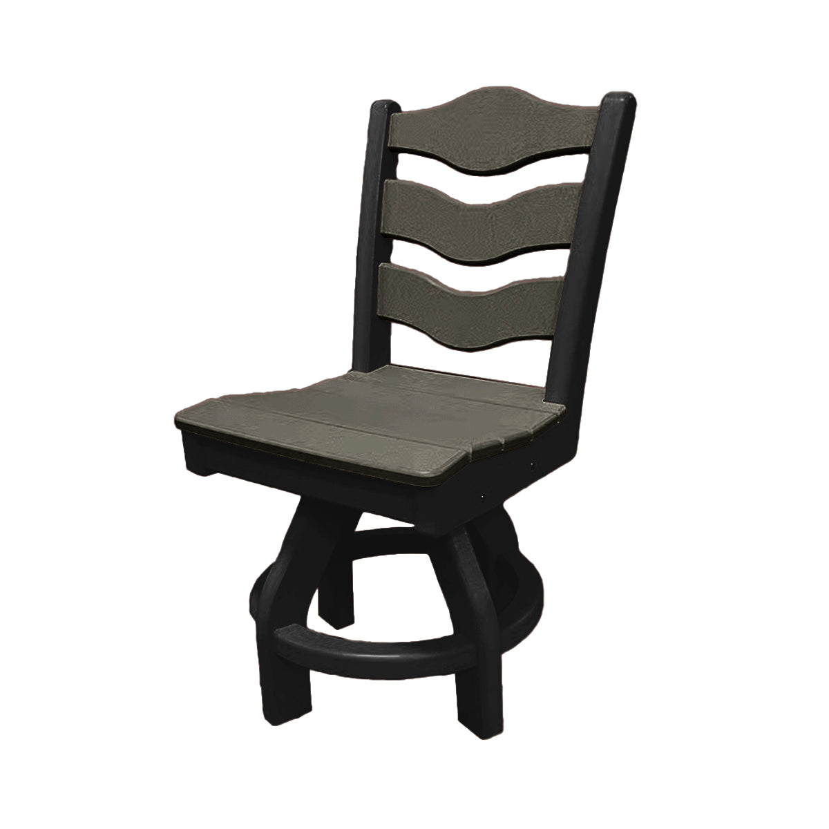 Traditional Dining Height Swivel Armless Chair