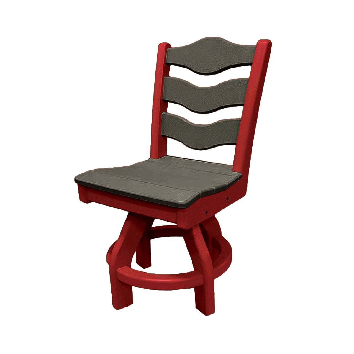 Traditional Dining Height Swivel Armless Chair