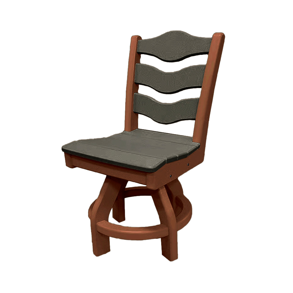 Traditional Dining Height Swivel Armless Chair