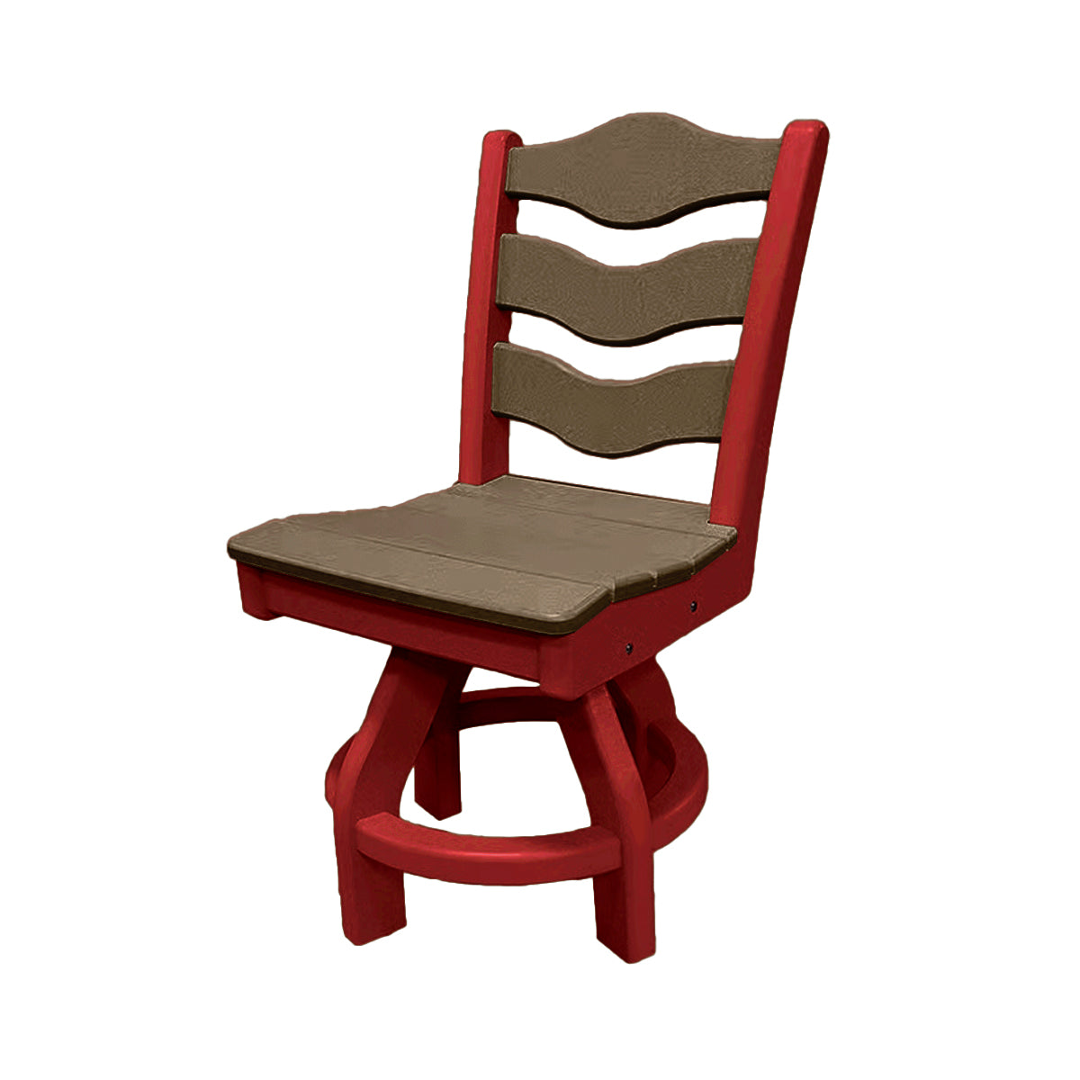 Traditional Dining Height Swivel Armless Chair