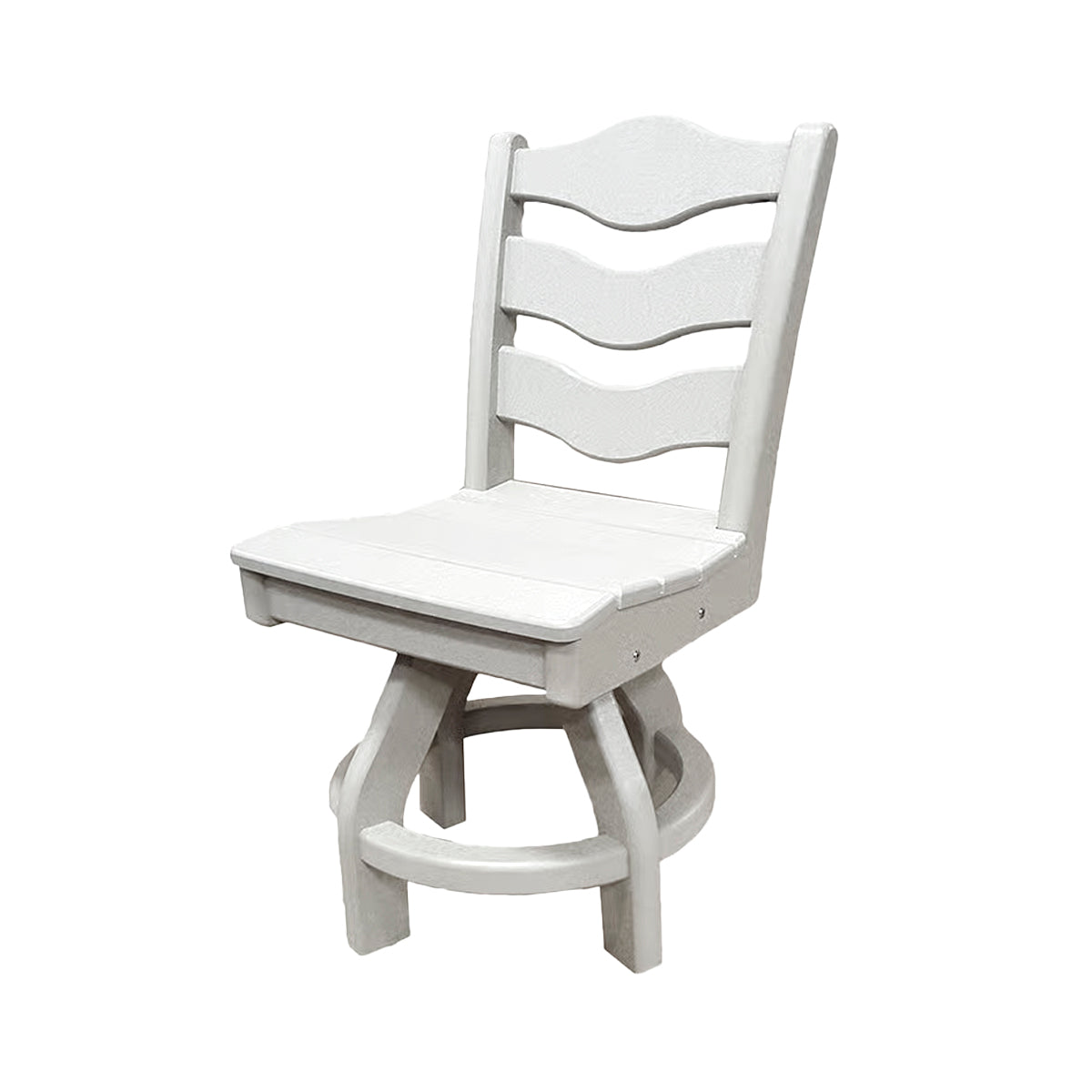 Traditional Dining Height Swivel Armless Chair