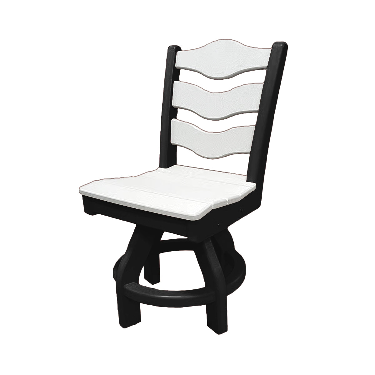 Traditional Dining Height Swivel Armless Chair