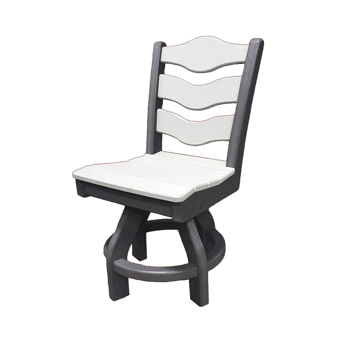 Traditional Dining Height Swivel Armless Chair