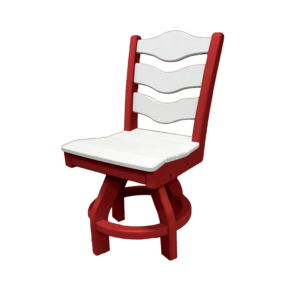 Traditional Dining Height Swivel Armless Chair