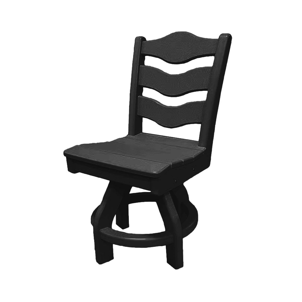 Traditional Dining Height Swivel Armless Chair