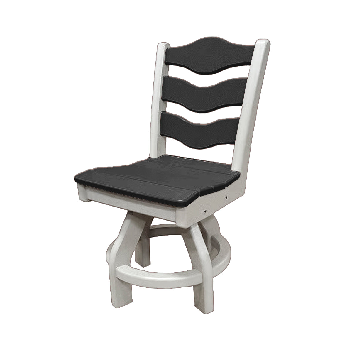 Traditional Dining Height Swivel Armless Chair