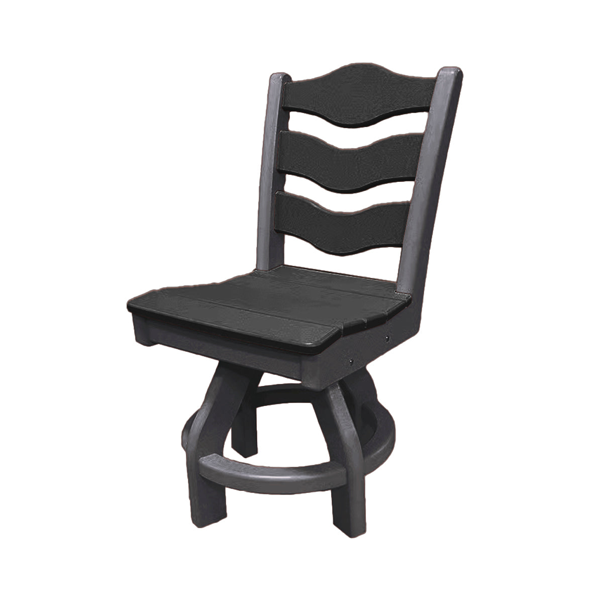 Traditional Dining Height Swivel Armless Chair