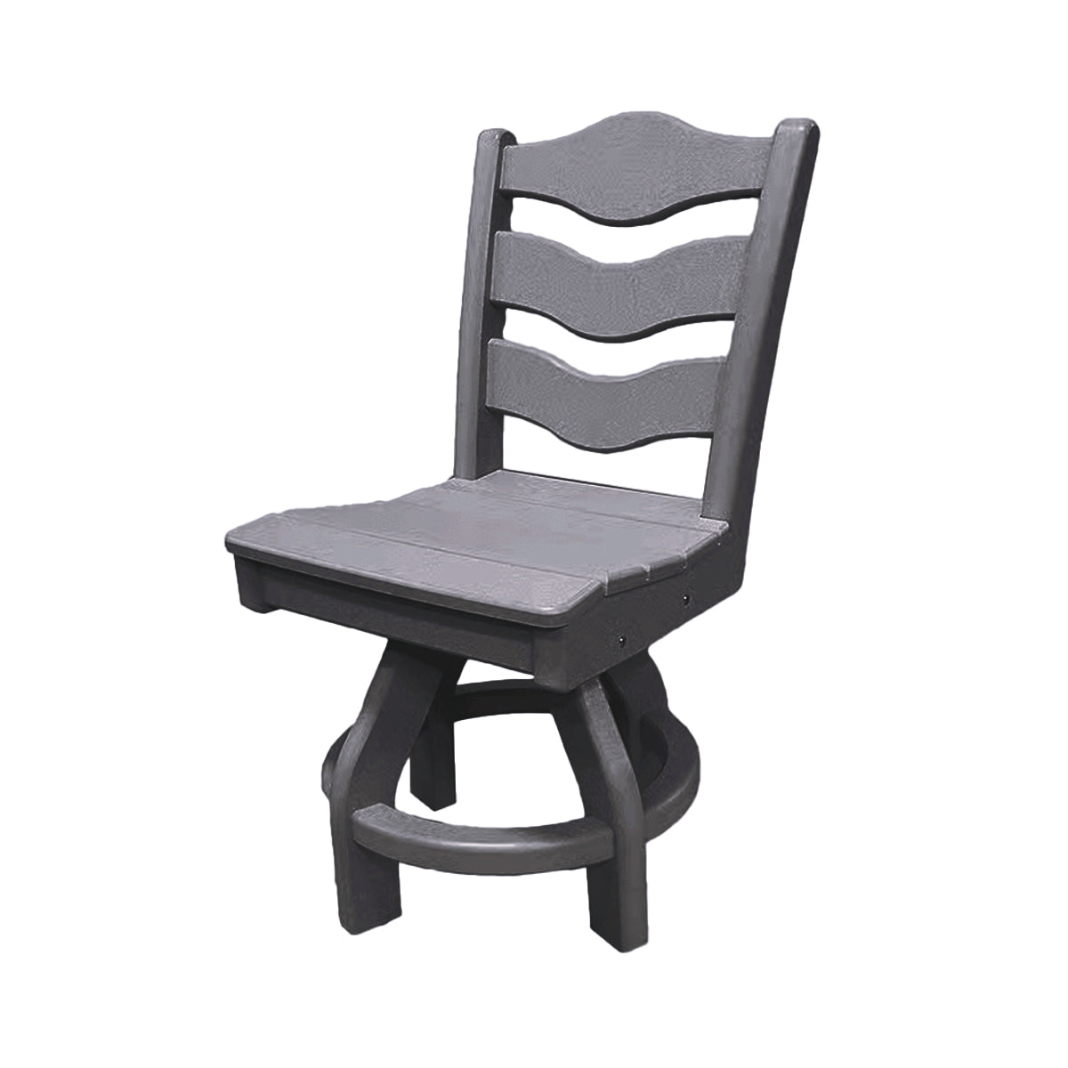 Traditional Dining Height Swivel Armless Chair