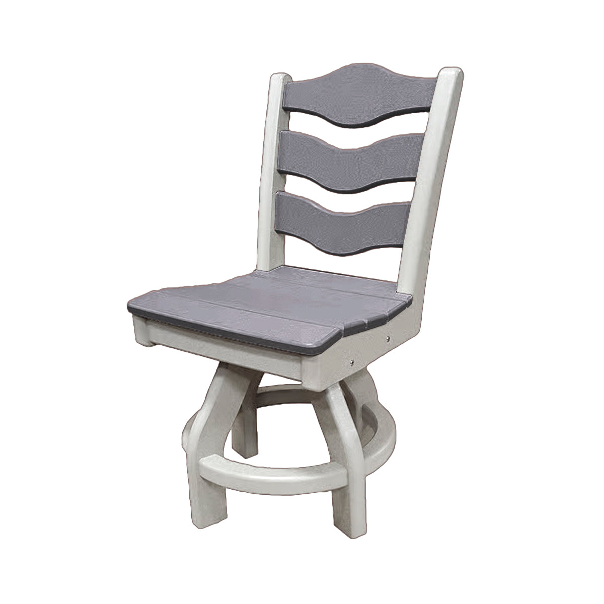Traditional Dining Height Swivel Armless Chair