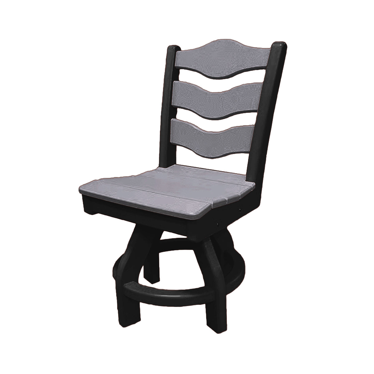 Traditional Dining Height Swivel Armless Chair