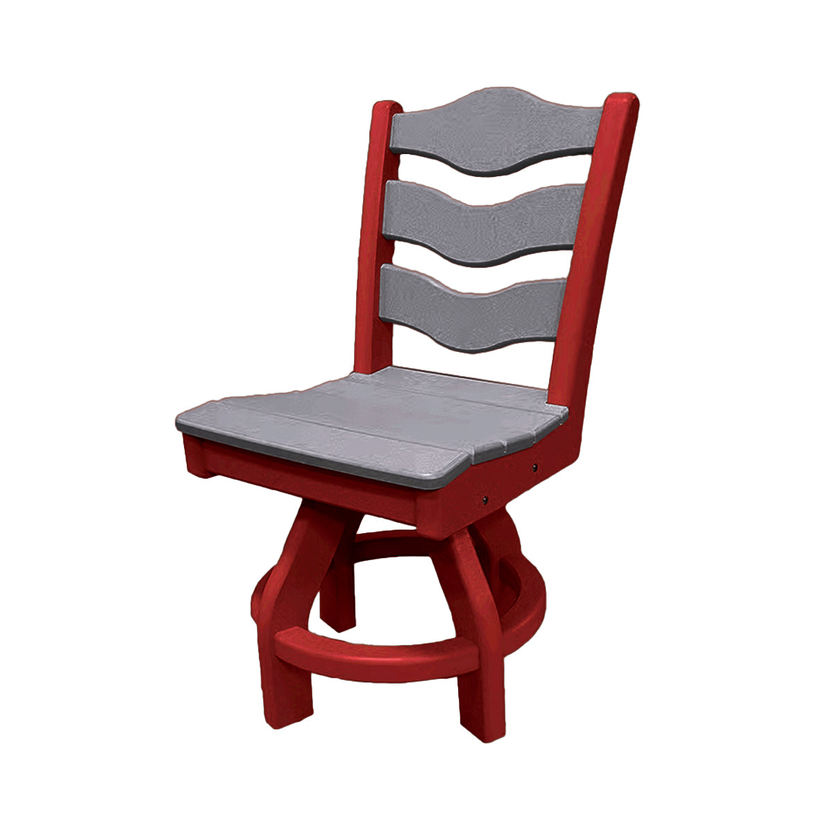 Traditional Dining Height Swivel Armless Chair