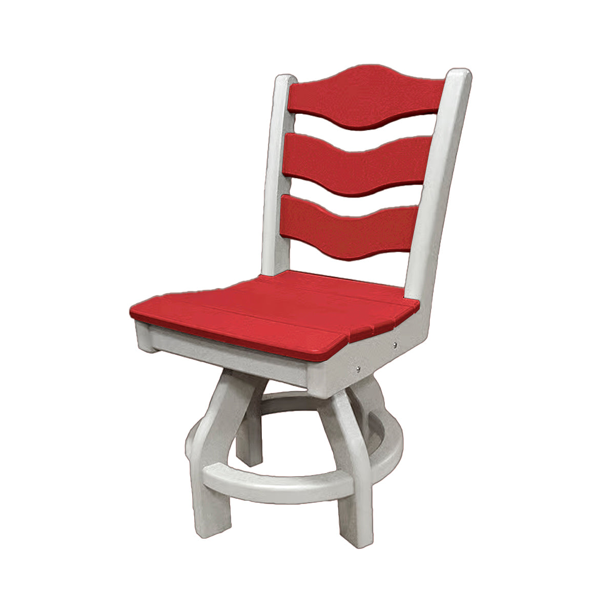 Traditional Dining Height Swivel Armless Chair
