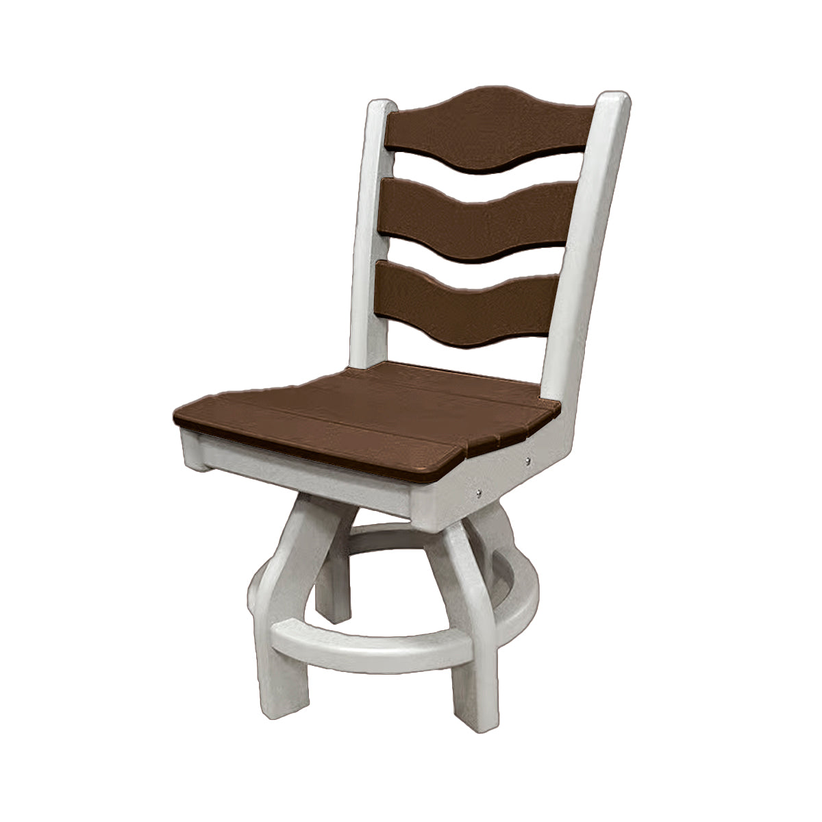 Traditional Dining Height Swivel Armless Chair