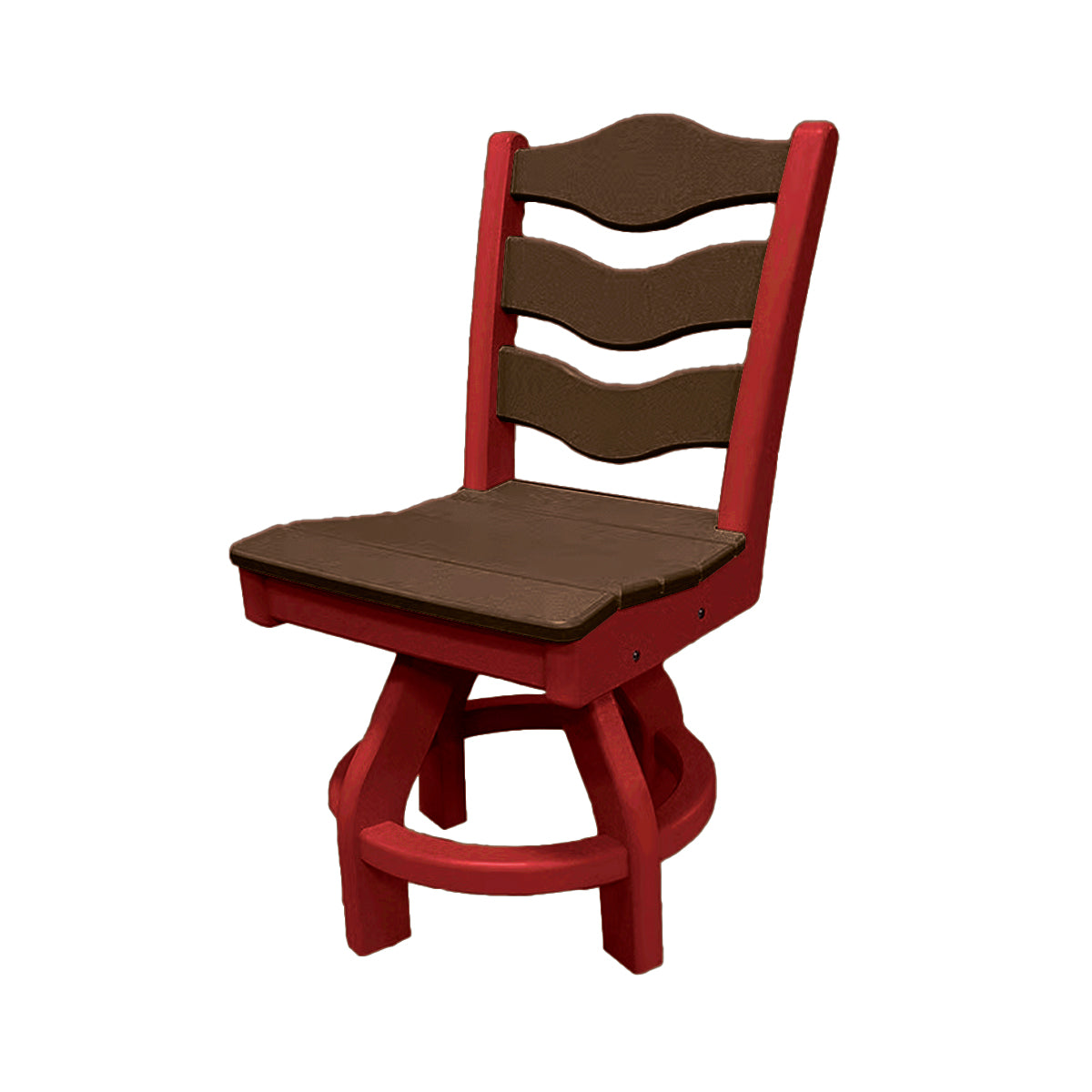 Traditional Dining Height Swivel Armless Chair