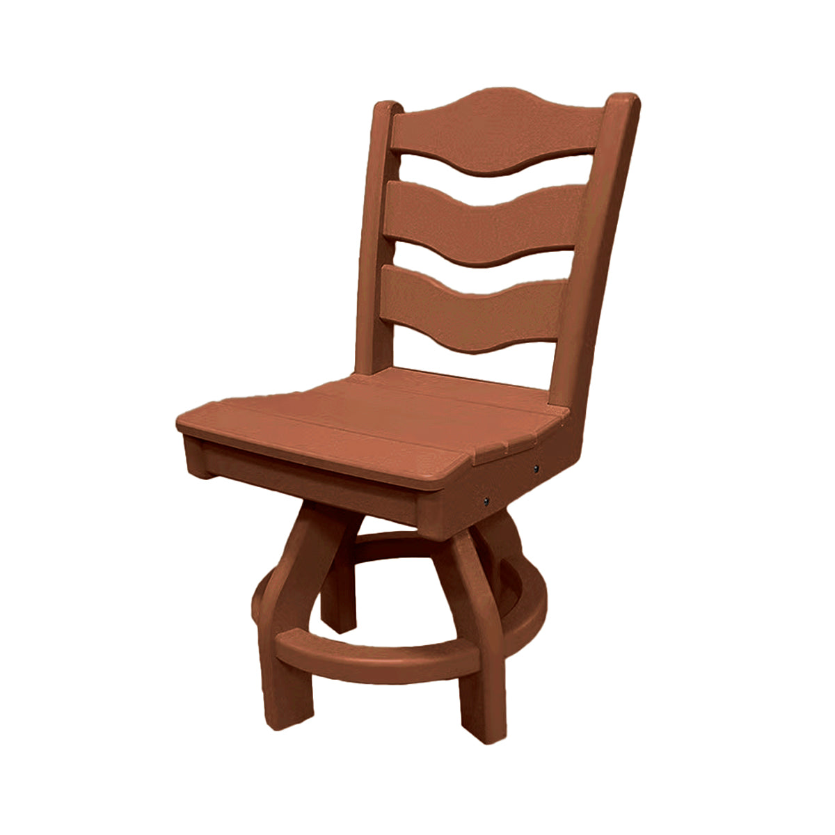 Traditional Dining Height Swivel Armless Chair
