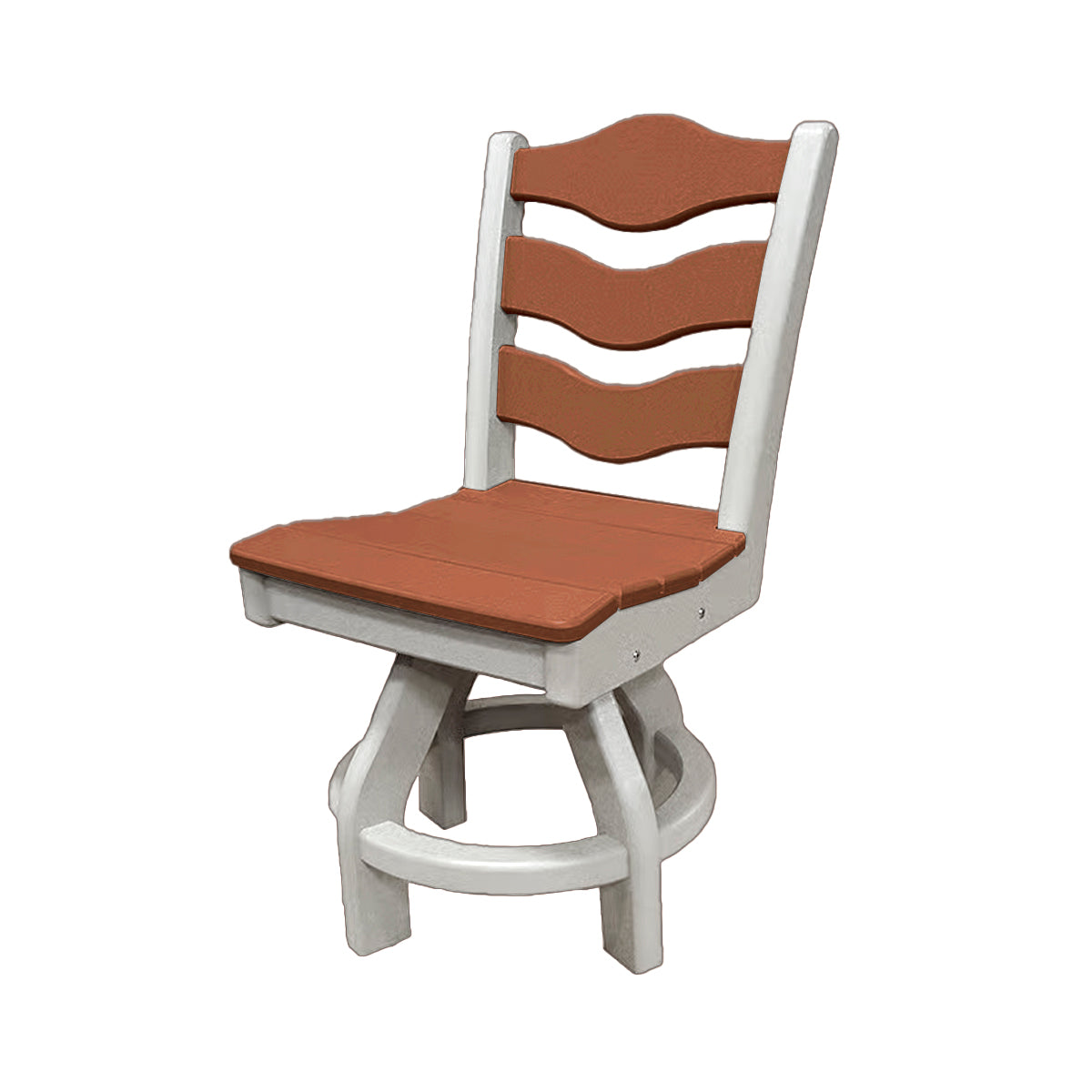 Traditional Dining Height Swivel Armless Chair