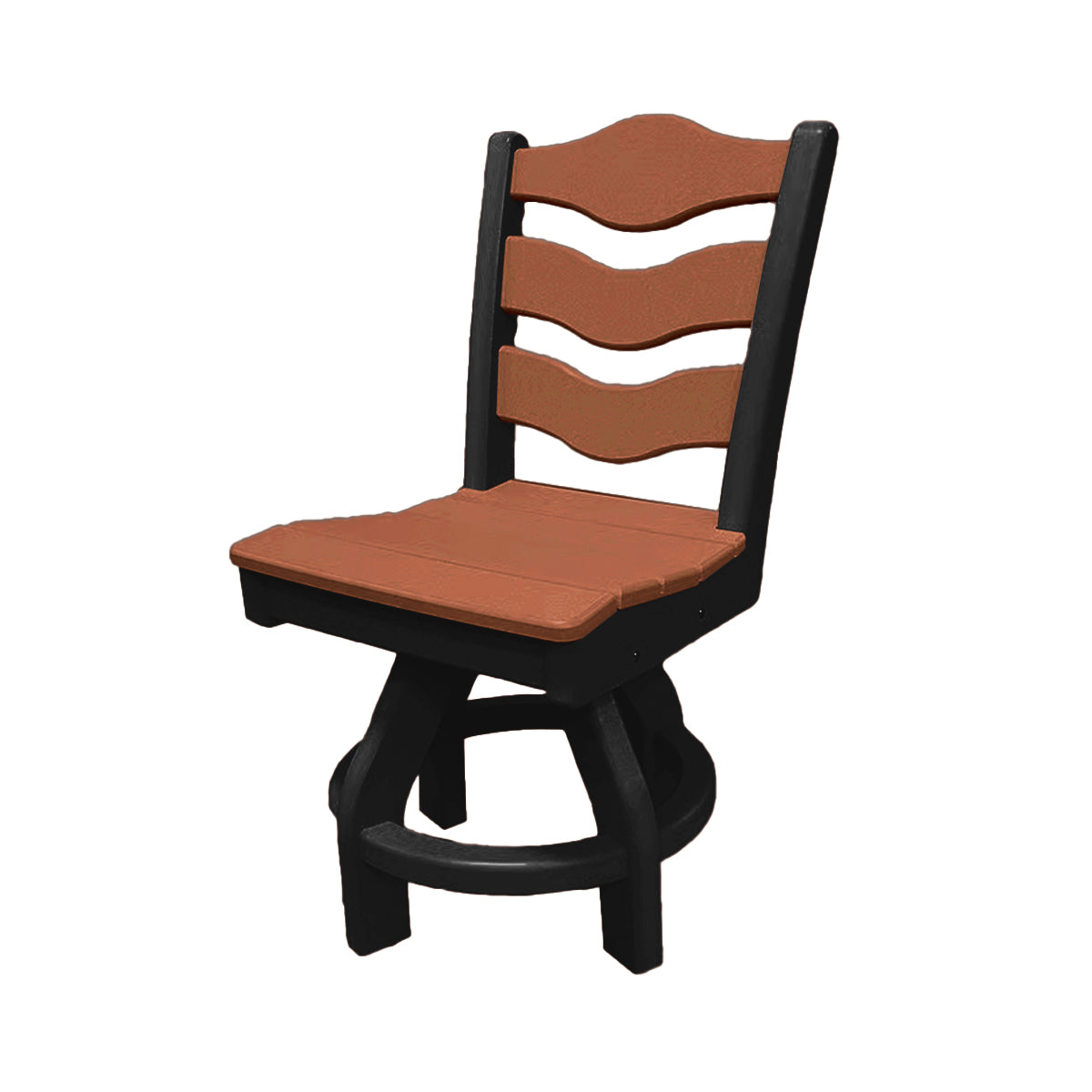 Traditional Dining Height Swivel Armless Chair
