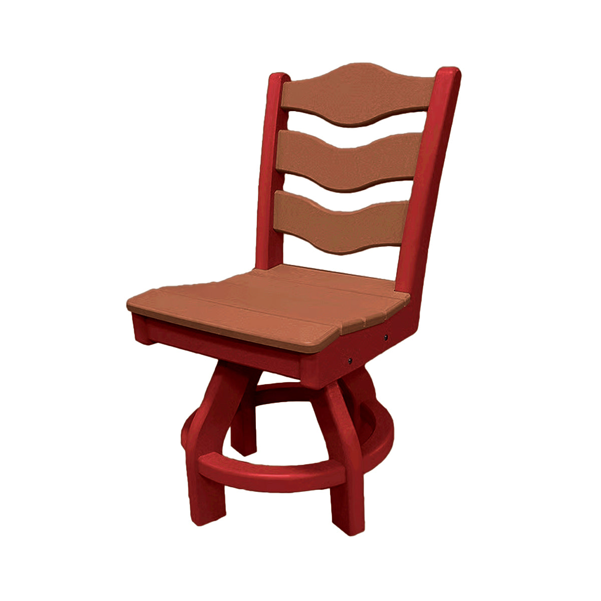Traditional Dining Height Swivel Armless Chair