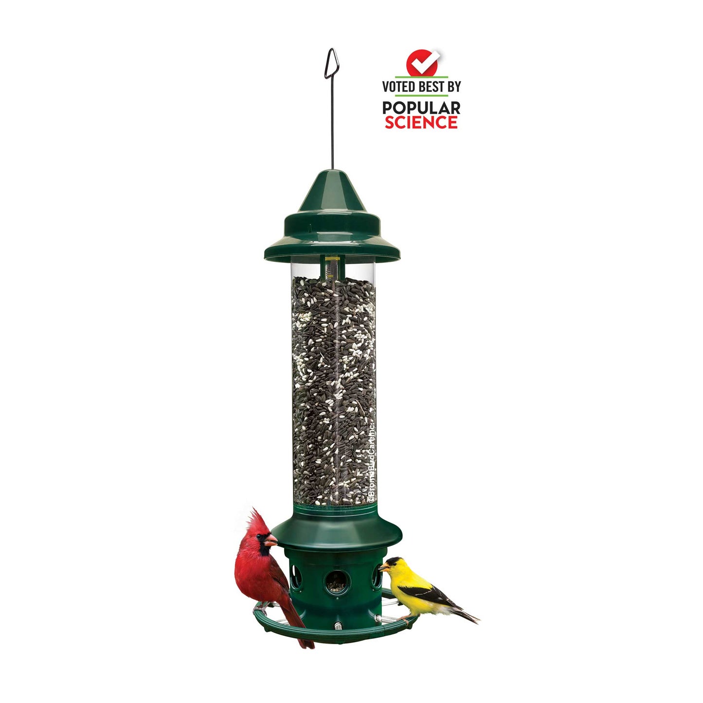 Brome Squirrel Buster Plus Squirrel-proof Bird Feeder w/Cardinal Ring