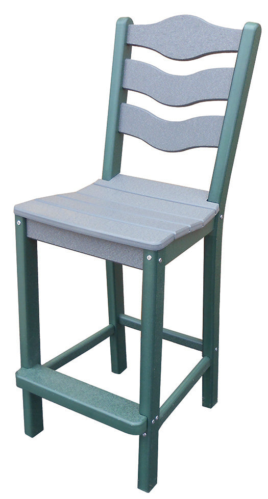 Traditional Bar Height Standard Armless Chair